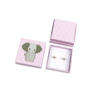 Astuccio in cartone per bambini, per orecchini, rosa AN-40