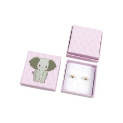 Caja de cartón para pendientes infantil rosa para joyas joyería y bisutería AN-40