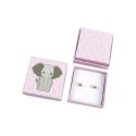 Écrin en carton pour boucles d’oreilles pour enfants, rose AN-40