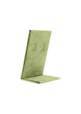 Expositor display personalizado en microfibra para joyeria bisuteria y joyas cd-po112-mf-552