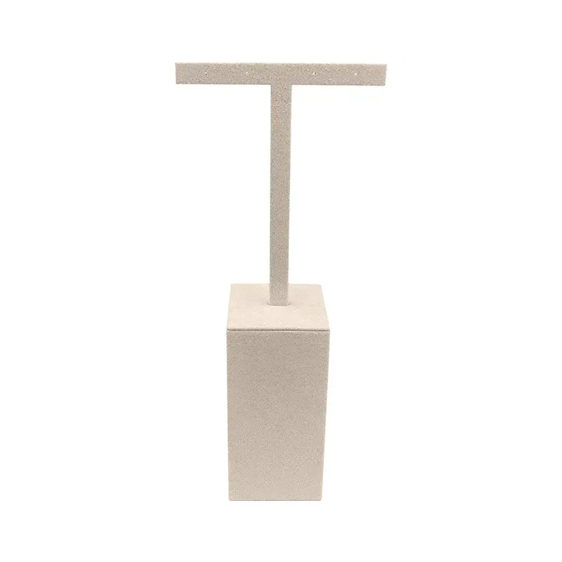 Expositor display personalizado en microfibra para joyeria bisuteria y joyas cd-p152-mf-297