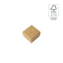 Schachtel aus FSC®-Kraftkarton für Ringe oder Ohrringe 51 x 51 x 33 mm F42-k