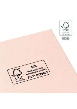 Caja FSC® para Colgante o Conjunto Rosa Packaging de Joyería Personalizable F81-RC