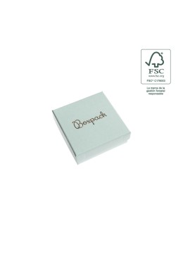 Caja de cartón fsc® para colgante o conjunto color aguamarina 86x86x33 mm F81-AQ