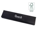 Caja de cartón fsc® para pulsera color negro 233x53x27 mm F51-N