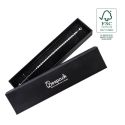 Écrin en carton FSC® pour bracelet, noir 233 x 53 x 27 mm F51-N