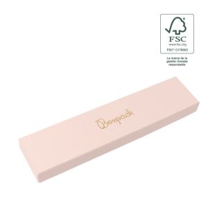 Caixa em cartão FSC® para pulseira, rosa 233 x 53 x 27 mm F51-RC
