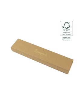 Caja de cartón fsc® para pulsera color kraft 233x53x27 mm F51-K