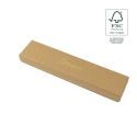 FSC® cardboard bracelet box, kraft 233 x 53 x 27 mm F51-K