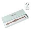 FSC® cardboard bracelet box, aquamarine 233 x 53 x 27 mm F51-AQ