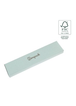 Caja de cartón fsc® para pulsera color aguamarina 233x53x27 mm F51-AQ