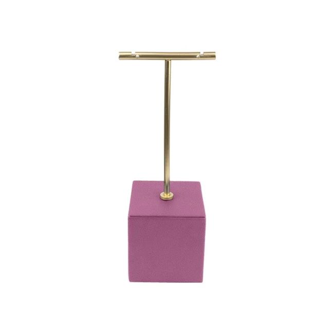 Expositor display personalizado en microfibra para joyeria bisuteria y joyas cd-p183-mf-112