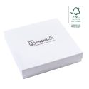 Caja de cartón fsc® para collar o conjunto color blanco 167X167x33 mm F18-B