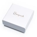 Caja de cartón para juego de pendientes de joyería y bisutería 65x65x29 mm color blanco ip-61