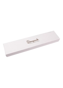 Caja de cartón para pulsera de joyería y bisutería 233x53x23 mm color blanco ip-50