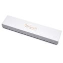 Caja de cartón para pulsera de joyería y bisutería 233x53x27 Mm color blanco ip-51