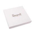 Caja de cartón para conjunto de colgante de joyería y bisutería  120x120x24 Mm color blanco ip-16