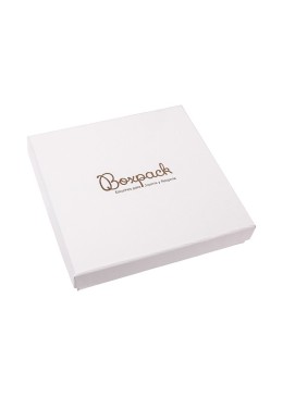 Caja de cartón para tarjeta  120x120x24 Mm color blanco ip-16-t