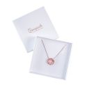 Caja de cartón para conjunto de colgante de joyería y bisutería  120x120x35 Mm color blanco ip-17