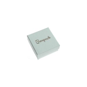 Cardboard earring set box, aquamarine 65 x 65 x 29 mm aq-61