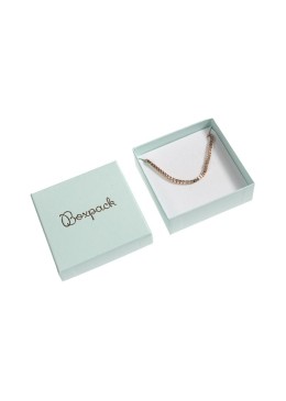 Cartón para conjunto de colgante de joyería y bisutería 86x86x33 Mm color aguamarina AQ-81