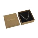 Cardboard pendant set box, kraft 86 x 86 x 33 mm NT-81