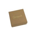 Caixa em cartão para pendente ou conjunto, kraft 86 x 86 x 33 mm NT-81
