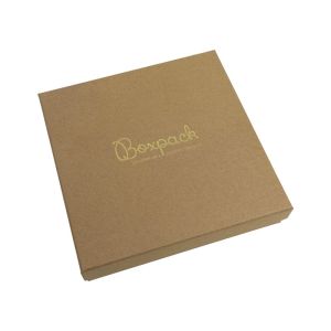 Caja de cartón para conjunto de colgante de joyería y bisutería  167x167x33 Mm color kraft nt-18