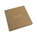 Caja de cartón para conjunto de colgante de joyería y bisutería  167x167x33 Mm color kraft nt-18