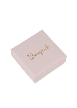 Cartón para pendientes de joyería y bisutería 50x50x23 mm color rosa cuarzo PI-40