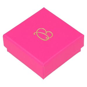 Cardboard earring box, fuchsia 50 x 50 x 23 mm FX-40