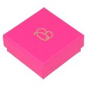 Cartón para pendientes de joyería y bisutería 50x50x23 mm color fucsia FX-40