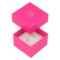 Cartón para anillo o pendientes de joyería y bisutería 51x51x33 mm color fucsia FX-42