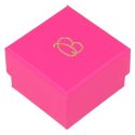 Cartón para anillo o pendientes de joyería y bisutería 51x51x33 mm color fucsia FX-42