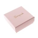 Caja de cartón para conjunto de colgante de joyería y bisutería  86X86X33 Mm color rosa cuarzo pi-81