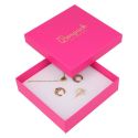 Cardboard pendant set box, fuchsia 120 x 120 x 35 mm FX-17