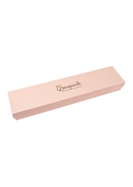 Caja de cartón para pulsera de joyería y bisutería  233x53x23 Mm color rosa cuarzo pi-50
