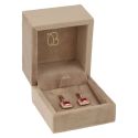 Estuche para pendientes 61x66x55 mm color arena VT-1-P-AR