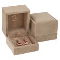 Estuche para pendientes 61x66x55 mm color arena VT-1-P-AR