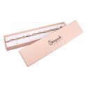 Caja de cartón para pulsera de joyería y bisutería  233x53x23 Mm color rosa cuarzo pi-50
