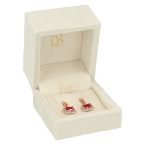Écrin pour boucles d’oreilles, beige 61 x 66 x 55 mm VT-1-P-BE