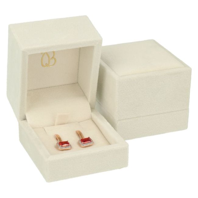 Estuche para pendientes 61x66x55 mm color beige VT-1-P-BE