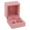 Estuche para pendientes 61x66x55 mm color rosa VT-1-P-RS