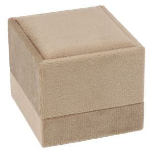 Estuche para anillo 61x66x55 mm color arena VT-1-P-AR