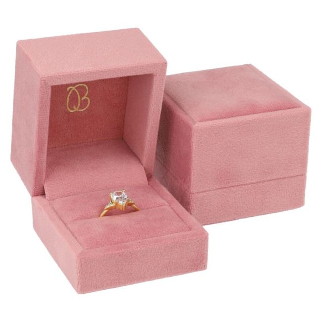 Astuccio per anello, rosa 61 x 66 x 55 mm VT-1-P-RS