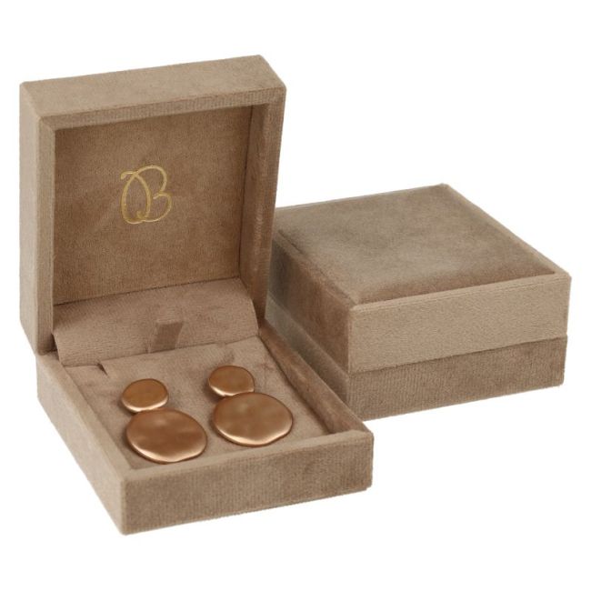 Estuche para pendientes 72x83x37 mm color arena VT-3-P-AR