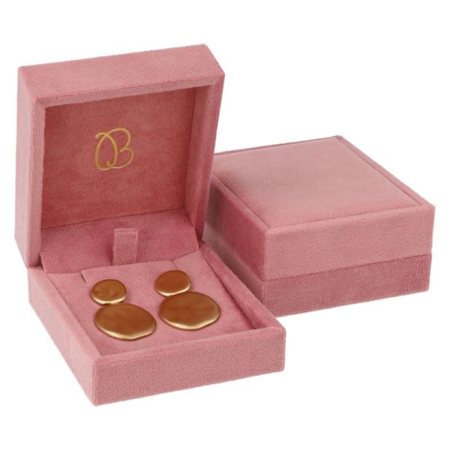 Estuche para pendientes 72x83x37 mm color rosa VT-3-P-RS