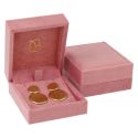 Estuche para pendientes 72x83x37 mm color rosa VT-3-P-RS