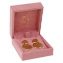 Estuche para pendientes 72x83x37 mm color rosa VT-3-P-RS