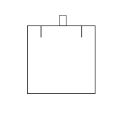 Velour case for jewellery pendants VT-3-C-BE